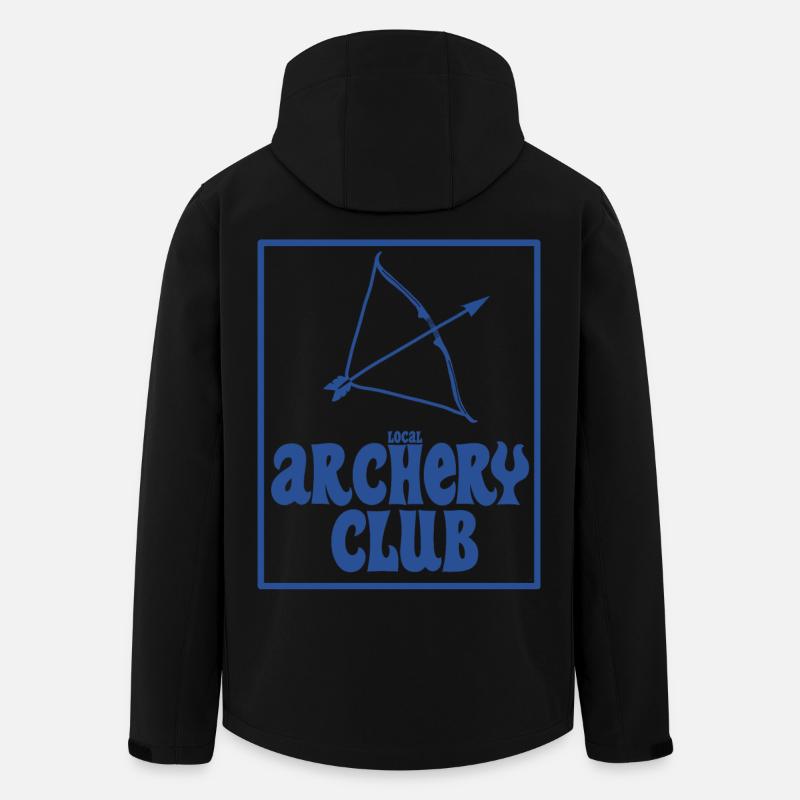 Local Archery Club Blue Edition - Men’s Recycled Softshell Jacket by Stanley/Stella - black