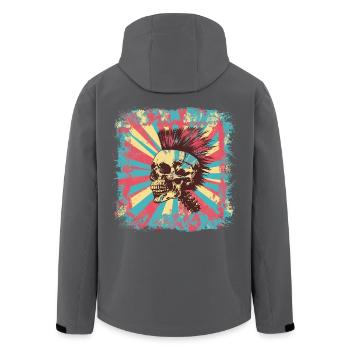 Punk Zombie Mohawk - Veste softshell homme en polyester recyclé Stanley/Stella - noir - Dos - AI Model Male 185 light (185cm)