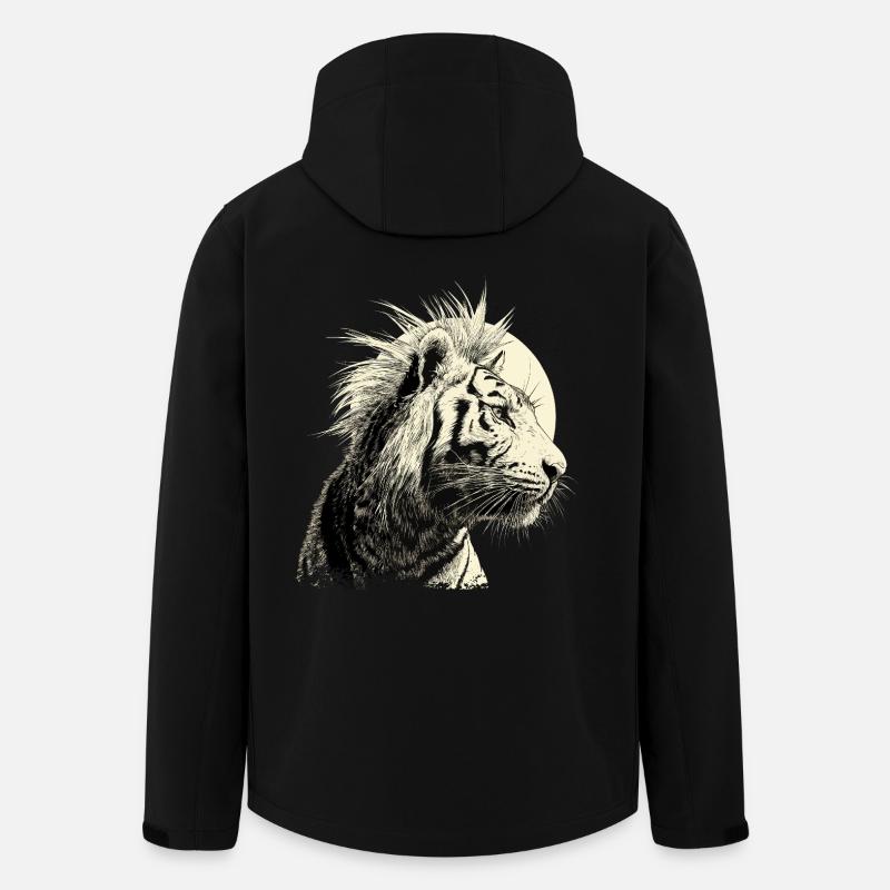 Tigerpunk - Men’s Recycled Softshell Jacket by Stanley/Stella - black