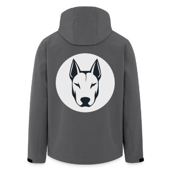 Bull terrier - Veste softshell homme en polyester recyclé Stanley/Stella - charbon - Dos - AI Model Male 185 light (185cm)