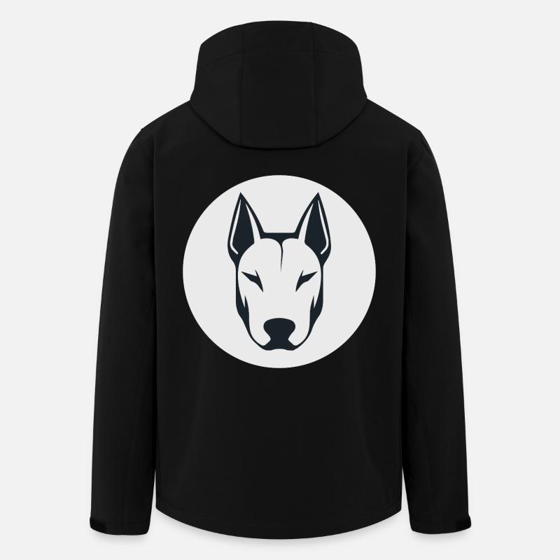 Bullterrier - Recycelte Männer Softshell-Jacke von Stanley/Stella - Schwarz