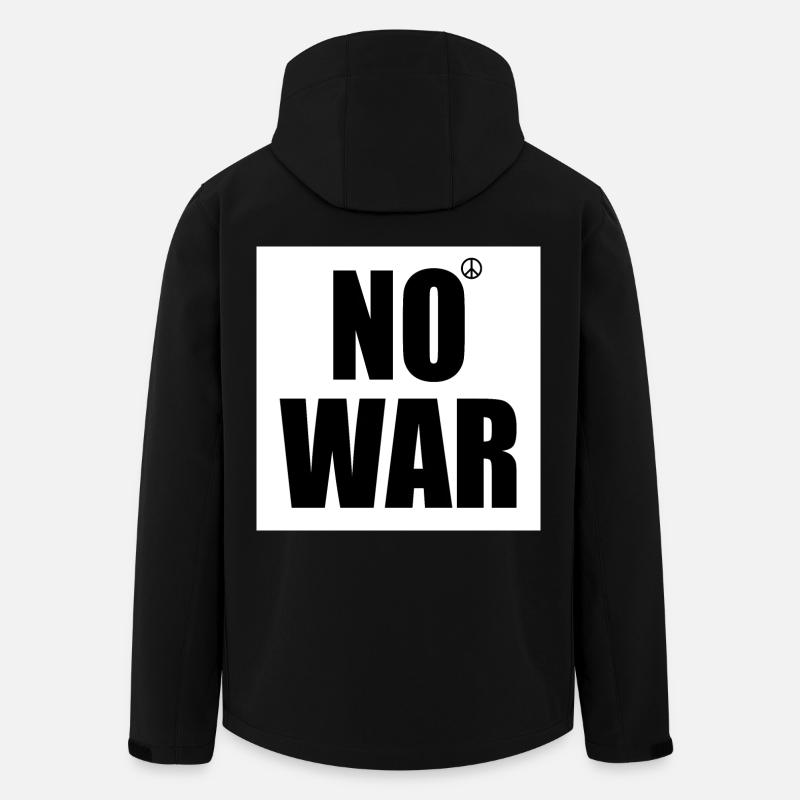 No war - Men’s Recycled Softshell Jacket by Stanley/Stella - black
