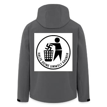 Gardez votre environnement propre - Veste softshell homme en polyester recyclé Stanley/Stella - noir - Dos - AI Model Male 185 light (185cm)