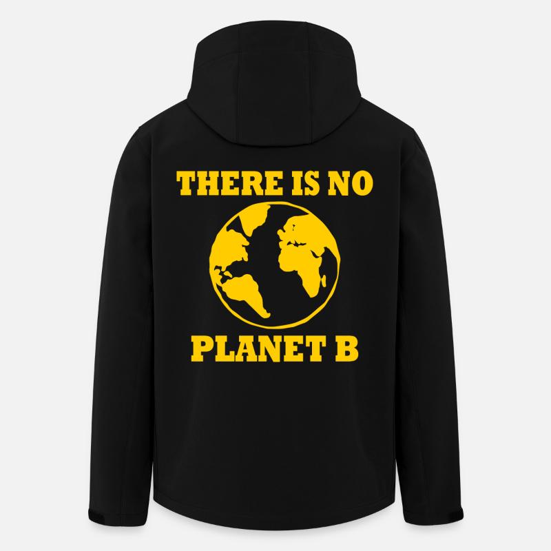 There is no planet B - Veste softshell homme en polyester recyclé Stanley/Stella - noir