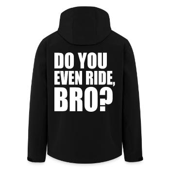 Do you even ride bro - Veste softshell homme en polyester recyclé Stanley/Stella - noir - Dos - AI Model Male 185 light (185cm)