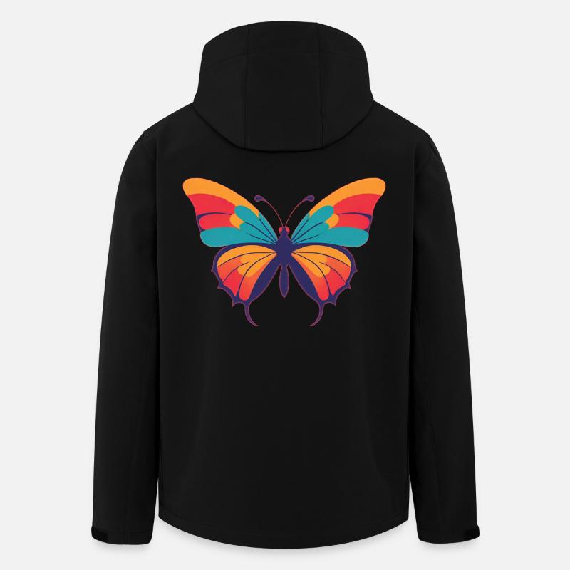 Schmetterling - Recycelte Männer Softshell-Jacke von Stanley/Stella - Schwarz