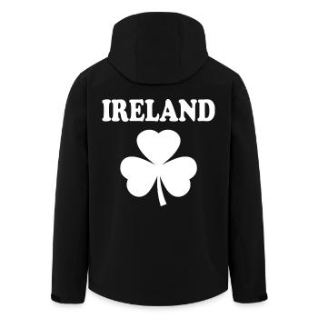 Irland kleeblatt - Recycelte Männer Softshell-Jacke von Stanley/Stella - Schwarz - Hinten - AI Model Male 185 light (185cm)