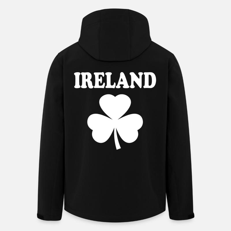 Irland kleeblatt - Recycelte Männer Softshell-Jacke von Stanley/Stella - Schwarz