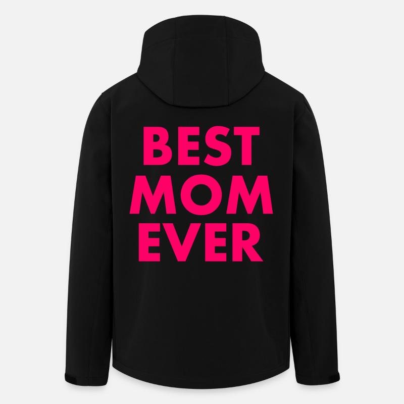 Best mom ever - Veste softshell homme en polyester recyclé Stanley/Stella - noir