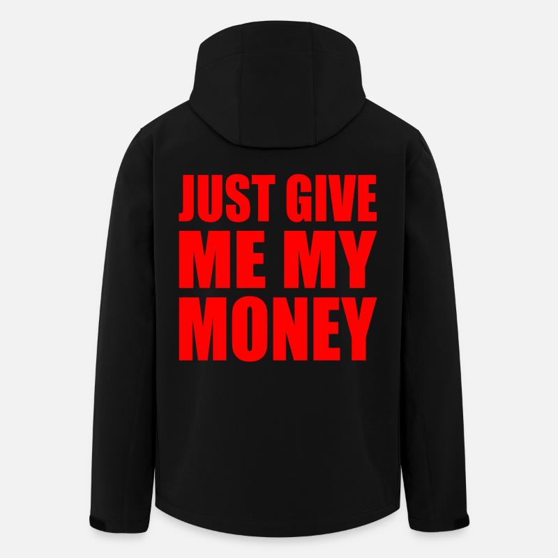 just give me my money - Veste softshell homme en polyester recyclé Stanley/Stella - noir