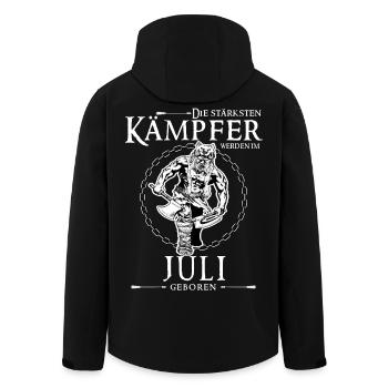 Juli Kämpfer - Recycelte Männer Softshell-Jacke von Stanley/Stella - Schwarz - Hinten - AI Model Male 185 light (185cm)