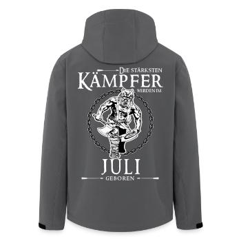 Juli Kämpfer - Recycelte Männer Softshell-Jacke von Stanley/Stella - Anthrazit - Hinten - AI Model Male 185 light (185cm)
