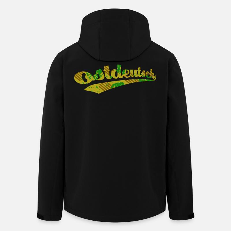 Ostdeutsch Camo Logo - Recycelte Männer Softshell-Jacke von Stanley/Stella - Schwarz
