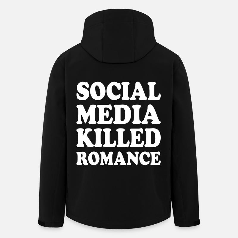 social media killed romance - Men’s Recycled Softshell Jacket by Stanley/Stella - black