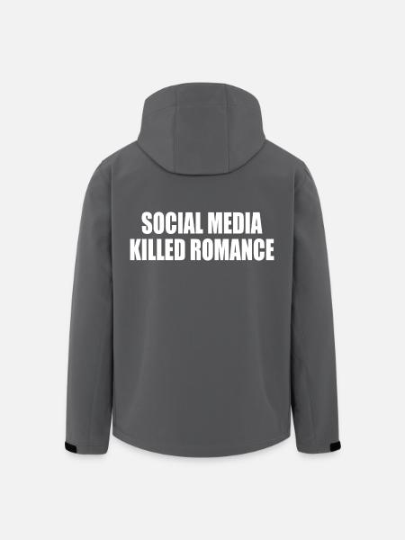 social media killed romance - Men’s Recycled Softshell Jacket by Stanley/Stella - black