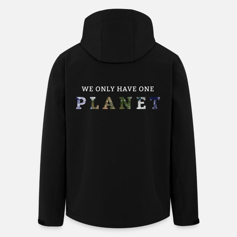 We Only Have One Planet - Recycelte Männer Softshell-Jacke von Stanley/Stella - Schwarz