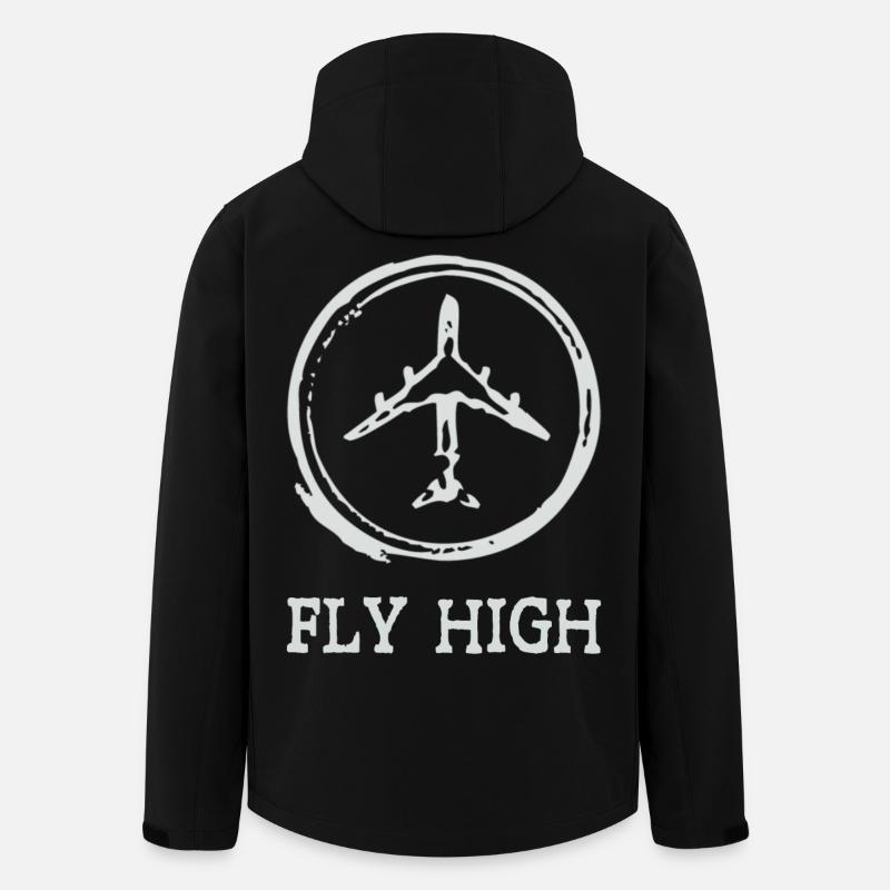 Airplane - Recycelte Männer Softshell-Jacke von Stanley/Stella - Schwarz