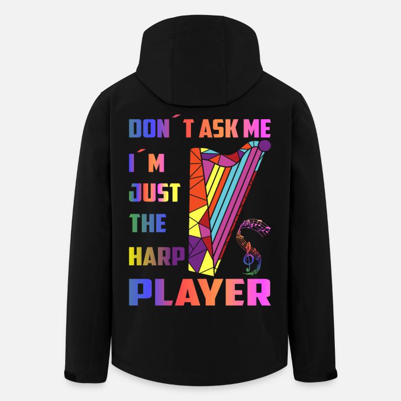 Harp Players - Men’s Recycled Softshell Jacket by Stanley/Stella - black