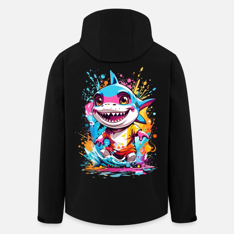 Hai - Recycelte Männer Softshell-Jacke von Stanley/Stella - Schwarz