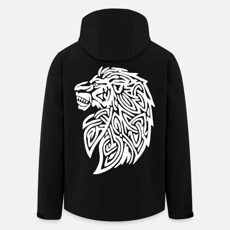Stammes-Löwe - Recycelte Männer Softshell-Jacke von Stanley/Stella - Schwarz