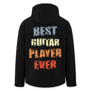 Bast Guitarist - Men’s Recycled Softshell Jacket by Stanley/Stella - black - Back - AI Model Male 185 light (185cm)