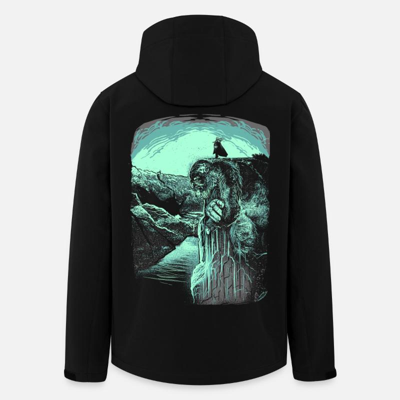 Pulpit Rock - Troll - Norvège - Veste softshell homme en polyester recyclé Stanley/Stella - noir