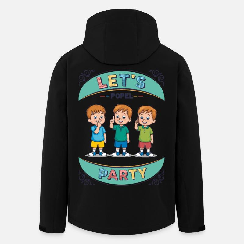 Kinder Popel Party - Recycelte Männer Softshell-Jacke von Stanley/Stella - Schwarz