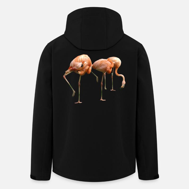 Flamingo - Recycelte Männer Softshell-Jacke von Stanley/Stella - Schwarz
