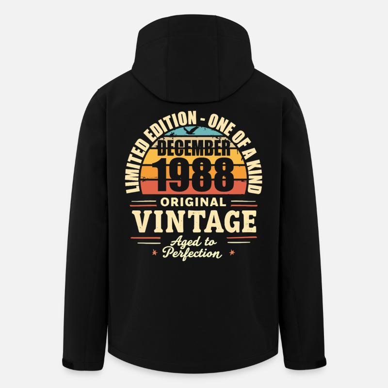 Geburtstagsfeier Dezember 1988 - Dezember 1988 - Recycelte Männer Softshell-Jacke von Stanley/Stella - Schwarz