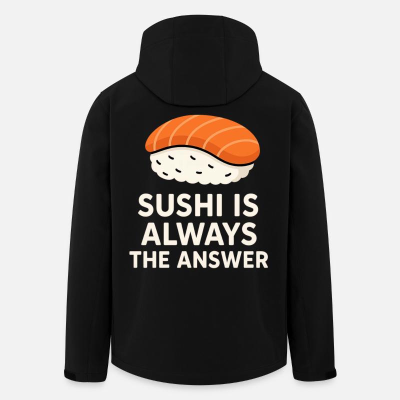 Sushi Is Always The Answer - Men’s Recycled Softshell Jacket by Stanley/Stella - black