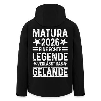 Matura 2026 Une légende quitte le site - Veste softshell homme en polyester recyclé Stanley/Stella - noir - Dos - AI Model Male 185 light (185cm)
