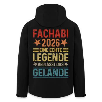 Fachabi 2026 - Une légende quitte le site - Veste softshell homme en polyester recyclé Stanley/Stella - noir - Dos - AI Model Male 185 light (185cm)
