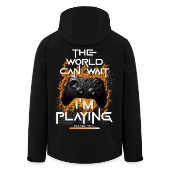 Gamer, Gaming-Enthusiast, Videospiele, Konsole lustig - Recycelte Männer Softshell-Jacke von Stanley/Stella - Schwarz - Hinten - AI Model Male 185 light (185cm)