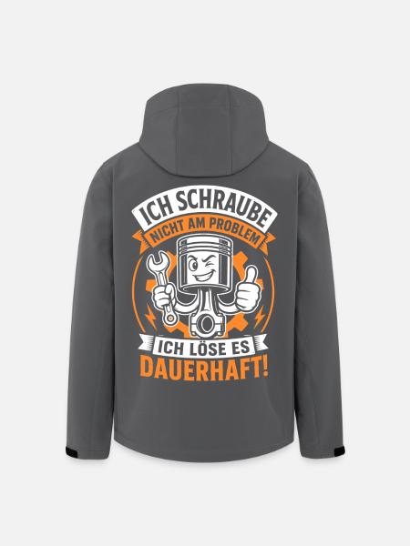 Ich schraube nicht am Problem - Recycelte Männer Softshell-Jacke von Stanley/Stella - Schwarz