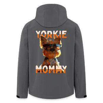 Yorkie Mommy Mama Muttertag Mom Yorkshire Terrier - Recycelte Männer Softshell-Jacke von Stanley/Stella - Schwarz - Hinten - AI Model Male 185 light (185cm)