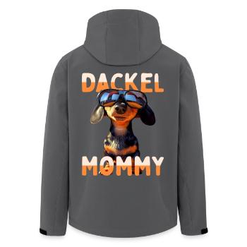 Dachshund Mommy Dachshund Mom Viennese Mom Mother's Day - Men’s Recycled Softshell Jacket by Stanley/Stella - black - Back - AI Model Male 185 light (185cm)
