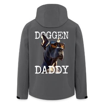 Great Dane Dad Dog Dad Father's Day Great Dane Daddy - Men’s Recycled Softshell Jacket by Stanley/Stella - black - Back - AI Model Male 185 light (185cm)