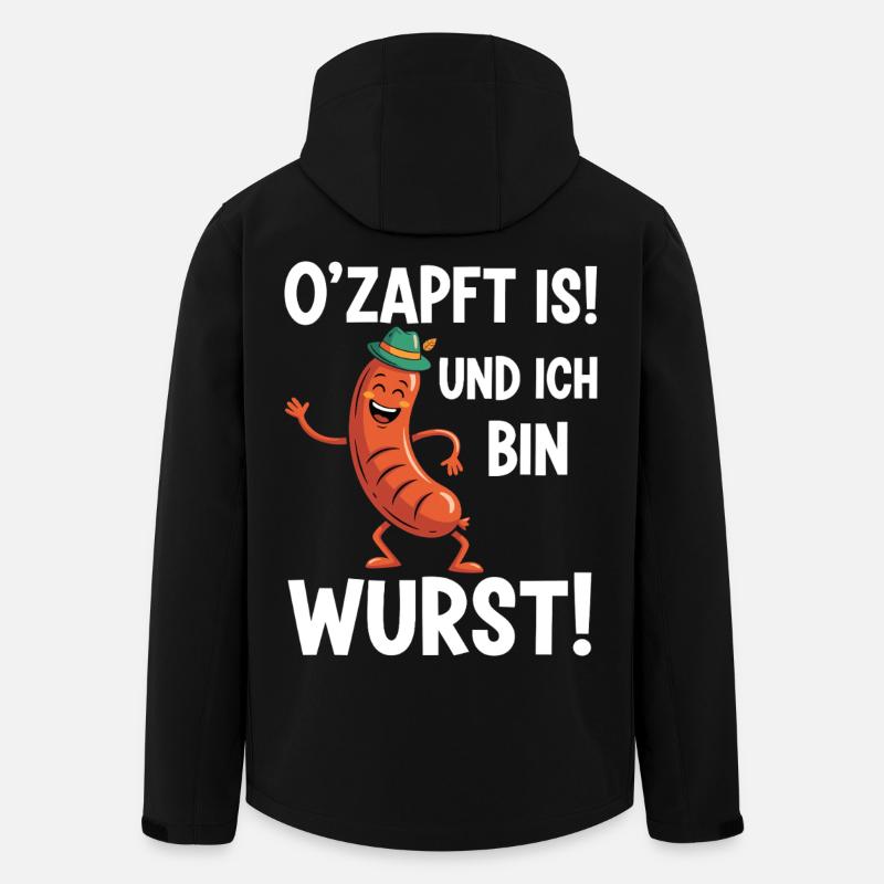 Coole Wurst - Recycelte Männer Softshell-Jacke von Stanley/Stella - Schwarz