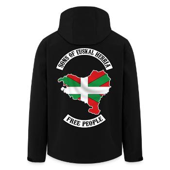 sons of euskal herria 6 - Veste softshell homme en polyester recyclé Stanley/Stella - noir - Dos - AI Model Male 185 light (185cm)