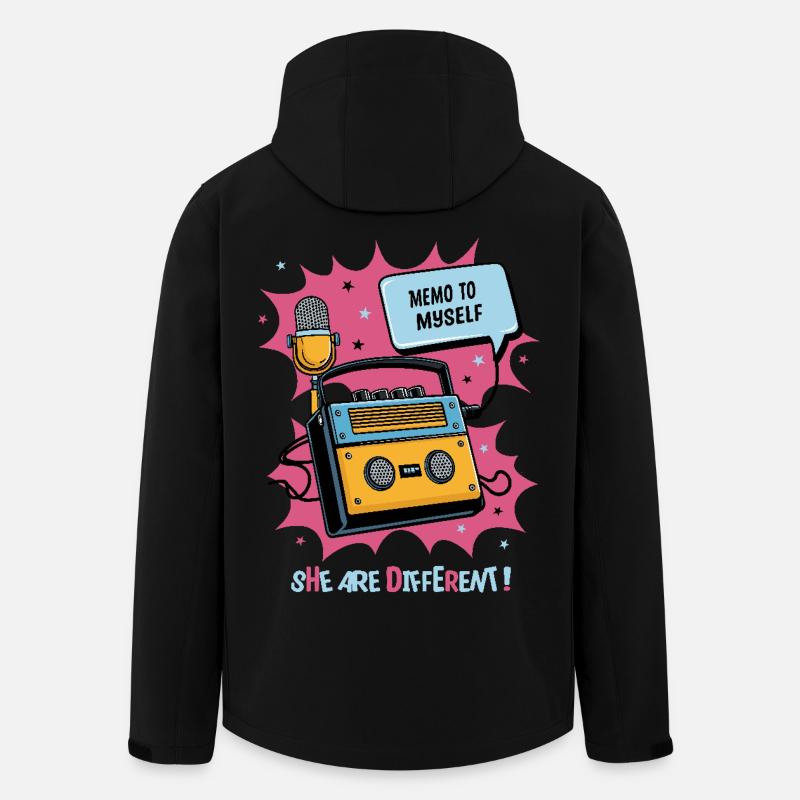 They are different ! - Men’s Recycled Softshell Jacket by Stanley/Stella - black