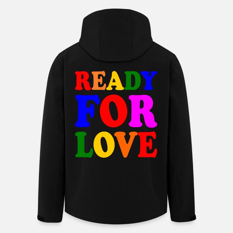 Ready for love - Recycelte Männer Softshell-Jacke von Stanley/Stella - Schwarz