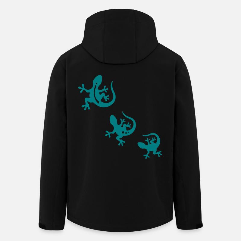 GECKO Terzett - Recycelte Männer Softshell-Jacke von Stanley/Stella - Schwarz