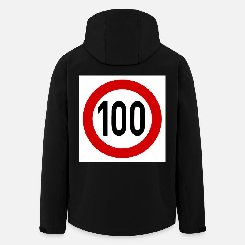 Limite de vitesse 100 - Veste softshell homme en polyester recyclé Stanley/Stella - noir