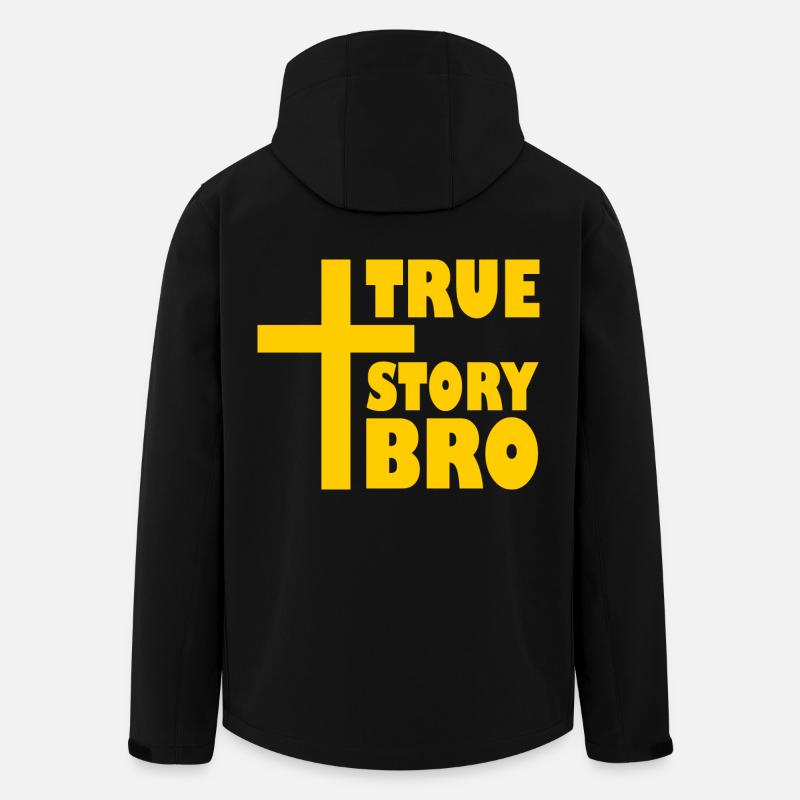 True story bro - Recycelte Männer Softshell-Jacke von Stanley/Stella - Schwarz