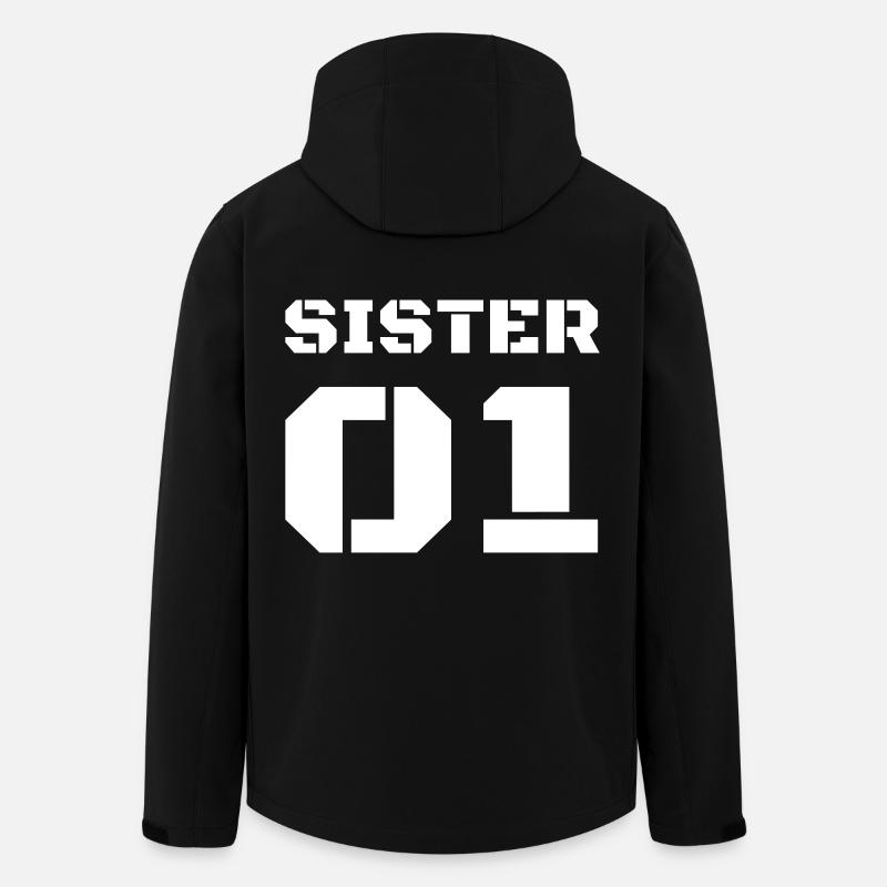 Sister 01 - Schwester Design - Recycelte Männer Softshell-Jacke von Stanley/Stella - Schwarz