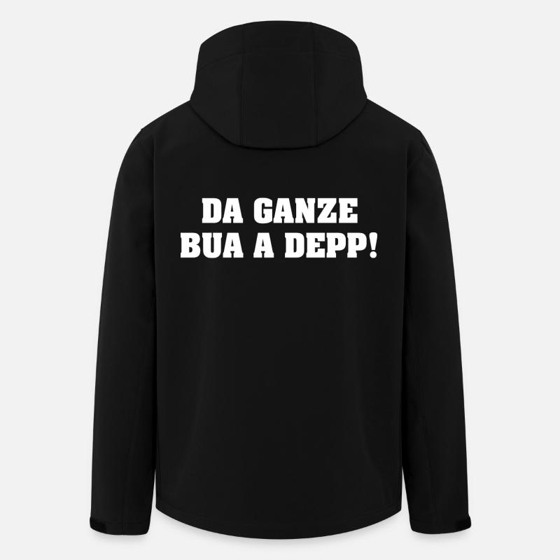 DA GANZE BUA A DEPP! - Recycelte Männer Softshell-Jacke von Stanley/Stella - Schwarz