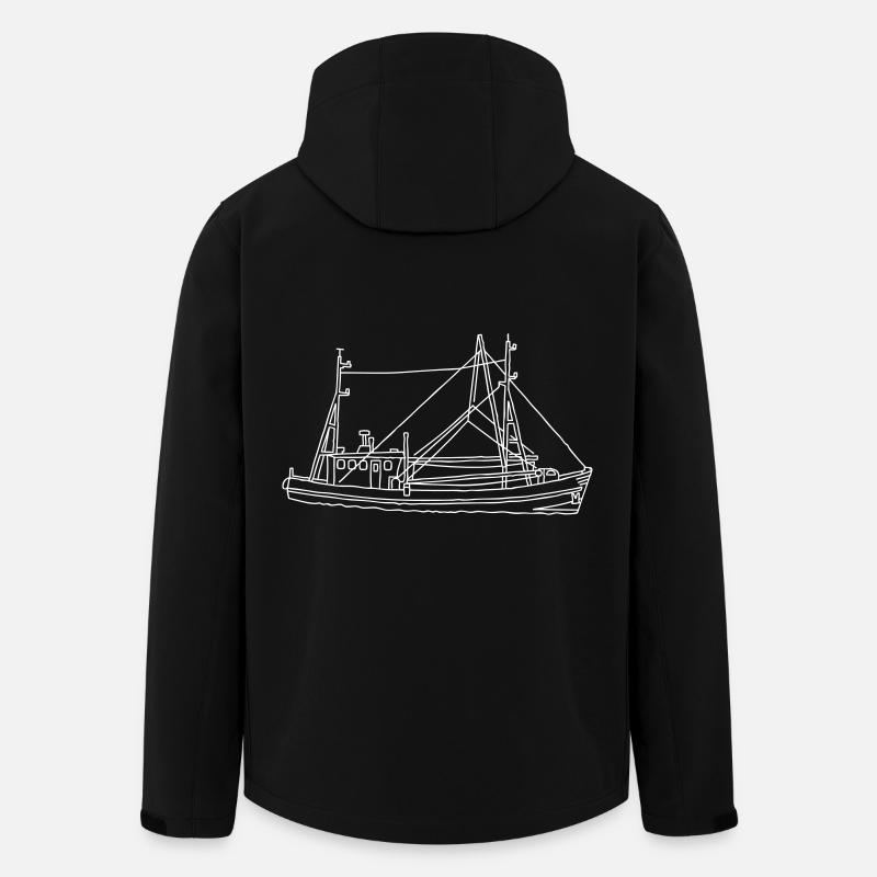 Fischerboot - Recycelte Männer Softshell-Jacke von Stanley/Stella - Schwarz