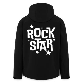 Rock Star - Veste softshell homme en polyester recyclé Stanley/Stella - noir - Dos - AI Model Male 185 light (185cm)