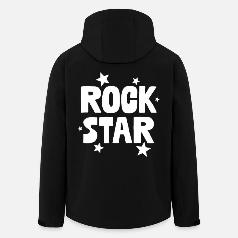 Rock Star - Veste softshell homme en polyester recyclé Stanley/Stella - noir