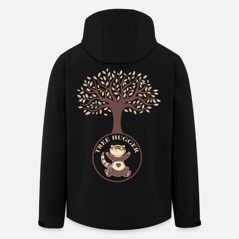 Tree Ferrets - Men’s Recycled Softshell Jacket by Stanley/Stella - black